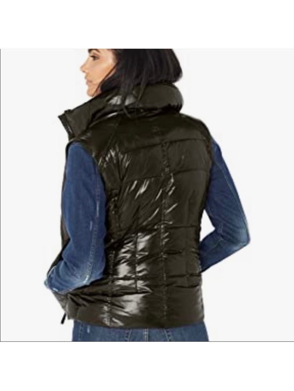 S13/NYC Snowcat Black Puffer Down Vest Zip - Picture 2 of 4